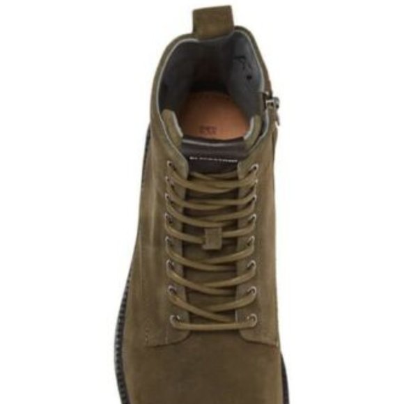 Men\'s NWT Blackstone Leather Mid Boot with Side Zip Closure.HUNTING GREEN, Sz 13 main image 4